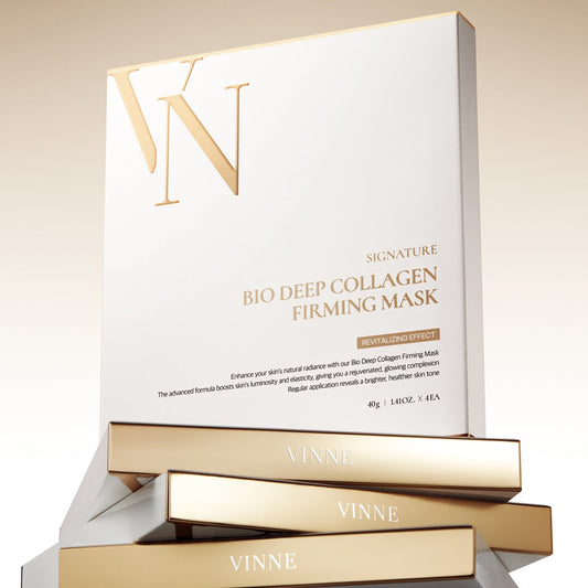 VINNE Collageen Mask Achieving the viral Korean glass skin look with VINNE.