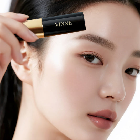 Female model using Vinne Hair Cushion