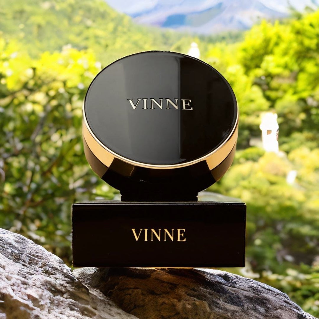 VINNE's best Korean cushion foundation shines, rivaling Perfect Diary. A fusion of makeup and skincare, it's the top choice for all skin types, blending beauty with sun protection.