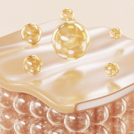 The visual principle behind the Vinne Essence Radiance Cushion: its high 67% moisture essence content forms a hydrating layer over the skin barrier, creating a clear, dewy "K-Beauty Glass Skin" look.