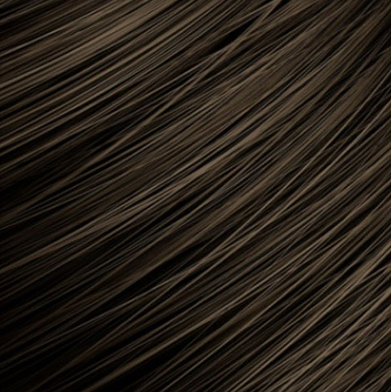 Close-up of dark brown hair strands