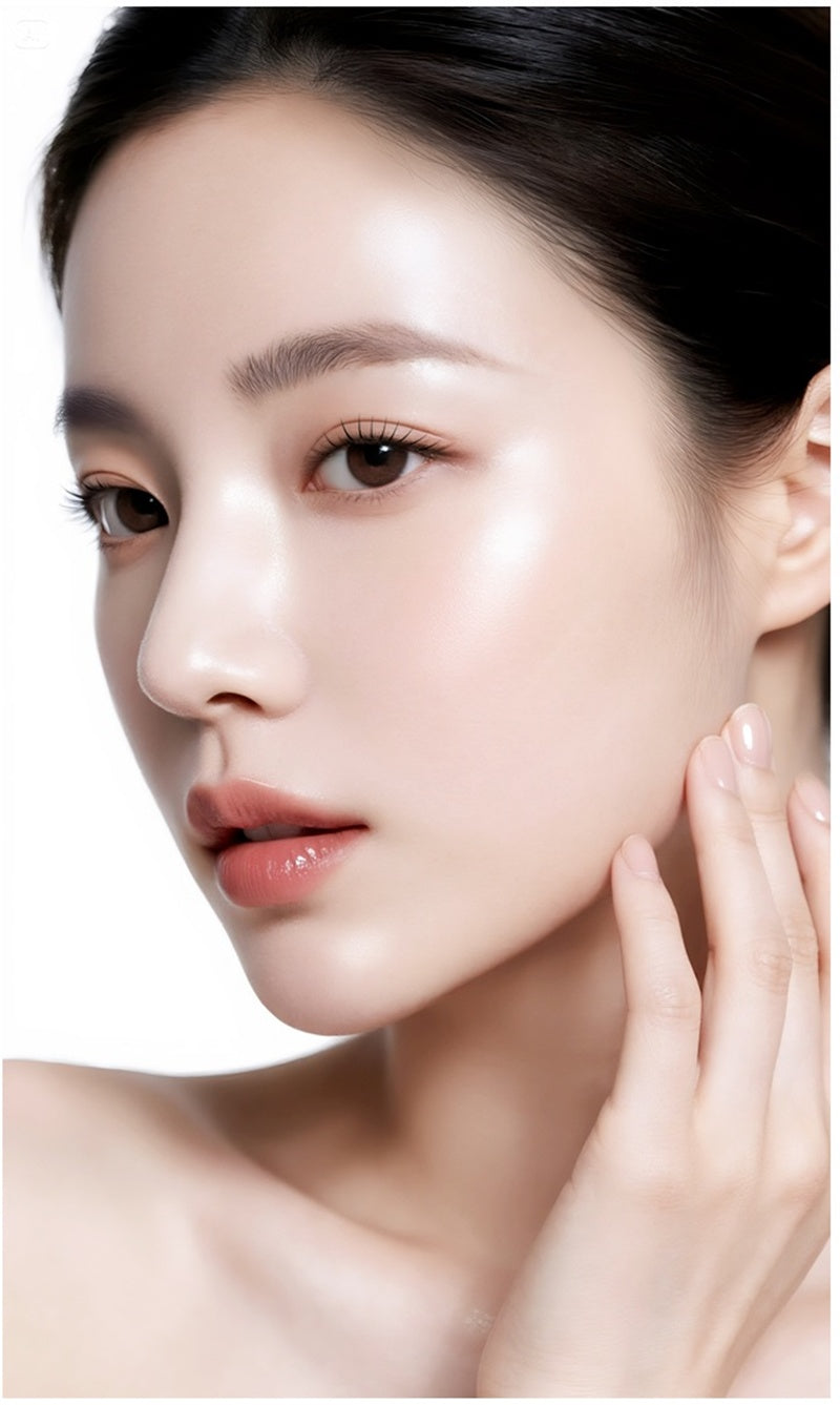 A split-screen before and after image showing the VINNE Collagen Mask. The left side labeled "Right after use" shows an opaque white mask, while the right side labeled "3 hours post-application" shows the mask has turned completely transparent, demonstrating deep absorption of nutrients into the skin.