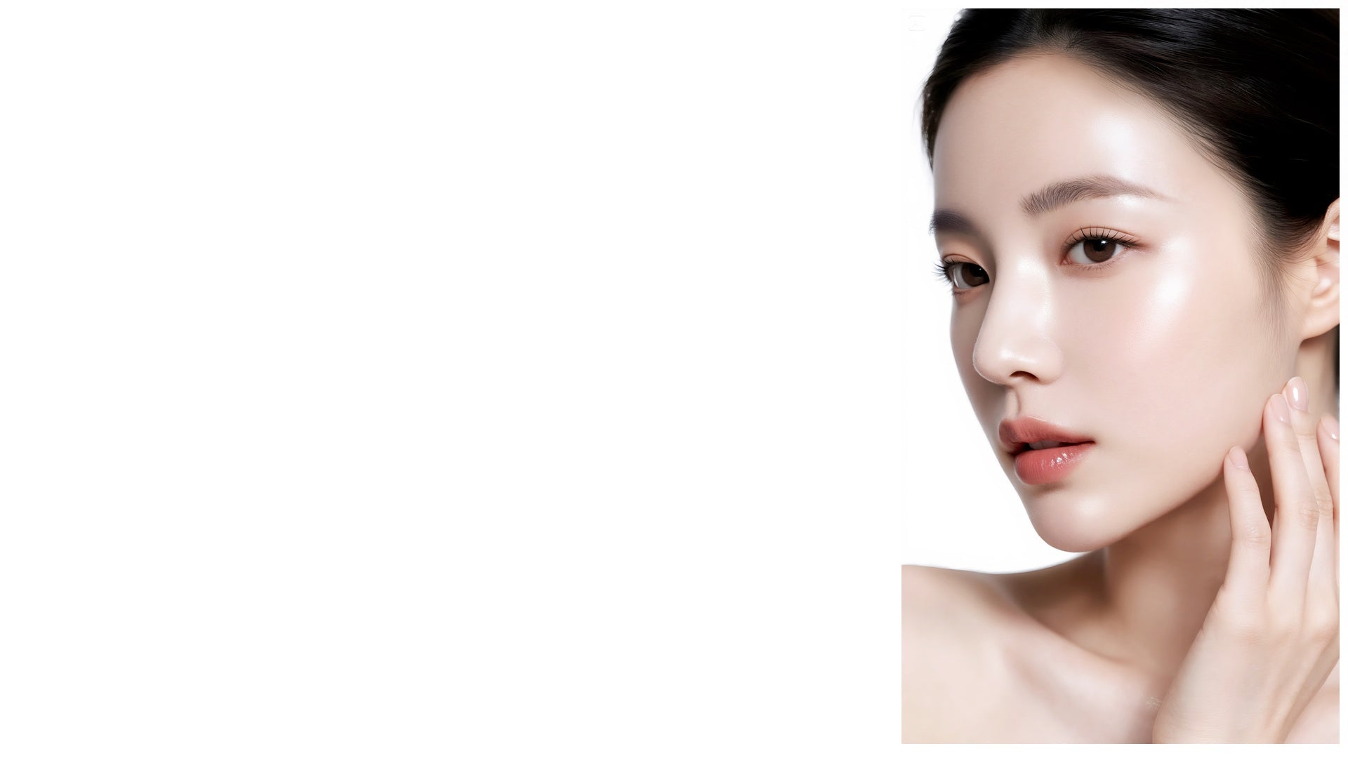 Main banner image of VINNE Cushion Foundation featuring a model with radiant, porcelain skin. The image showcases the luxury black and gold compact, emphasizing the product's high-coverage and natural-looking dewy finish for a professional K-beauty look.